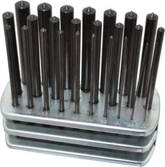Spellmaco - 25 Piece, 1 to 13mm, Transfer Punch Set - Exact Industrial Supply