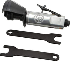 Chicago Pneumatic - 2-7/8" Wheel Diam, 20,000 RPM, Pneumatic Cutoff & Cutoff-Grinder Tool - Straight Handle, 1/4" Inlet - Exact Industrial Supply