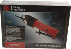 Chicago Pneumatic - 10,000 Strokes per Minute, 3/8 Inch Stroke Length, 5.5 CFM Air Reciprocating Saw - 3 Blades, 6.2 Bar Air Pressure, 3/8 Inch Inlet - Exact Industrial Supply