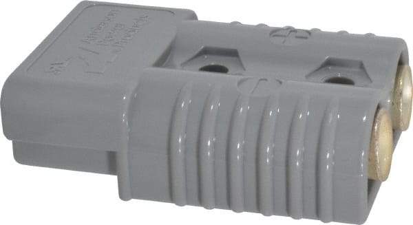 Made in USA - 1/0 AWG, 600 V, 175 A, Battery Connector - Gray - Exact Industrial Supply