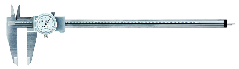 0 - 12" Measuring Range (.001 Grad.) - Dial Caliper - #00589046 - Exact Industrial Supply