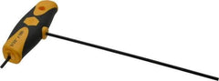 Wiha - 3/32" Hex, T-Handle Cushion Grip, Hex Key - 5-29/32" OAL, Inch System of Measurement - Exact Industrial Supply