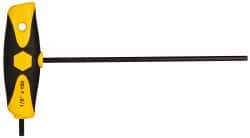 Wiha - 1/8" Hex, T-Handle Cushion Grip, Hex Key - 5-29/32" OAL, Inch System of Measurement - Exact Industrial Supply