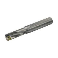 Allied Machine and Engineering - 0.94" Max Drill Depth, 3xD, 10mm Diam, Indexable Insert Drill - 1 Insert, 1/2" Shank Diam, Straight Shank - Exact Industrial Supply
