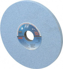 Norton - 8" Diam x 1-1/4" Hole x 1/2" Thick, G Hardness, 60 Grit Surface Grinding Wheel - Ceramic, Type 1, Medium Grade, 3,600 Max RPM, Vitrified Bond, No Recess - Exact Industrial Supply