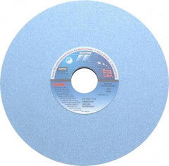 Norton - 8" Diam x 1-1/4" Hole x 1/4" Thick, K Hardness, 60 Grit Surface Grinding Wheel - Ceramic, Type 1, Medium Grade, 3,600 Max RPM, Vitrified Bond, No Recess - Exact Industrial Supply