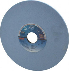 Norton - 8" Diam x 1-1/4" Hole x 1/4" Thick, K Hardness, 80 Grit Surface Grinding Wheel - Ceramic, Type 1, Medium Grade, 3,600 Max RPM, Vitrified Bond, No Recess - Exact Industrial Supply
