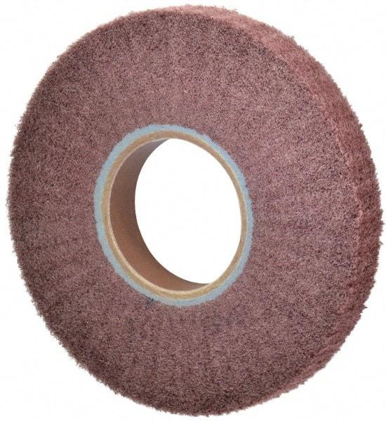 Norton - 8" Diam 220 Grit Aluminum Oxide Unmounted Flap Wheel - 3" Hole, 2" Wide, Density 5, Nonwoven, Grade Fine, 2,500 Max RPM - Exact Industrial Supply