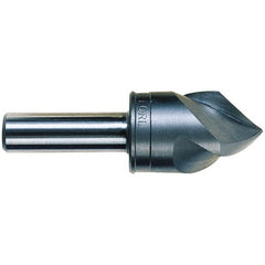 M.A. Ford - 1-1/8" Head Diam, 1/2" Shank Diam, 3 Flute 100° High Speed Steel Countersink - Exact Industrial Supply