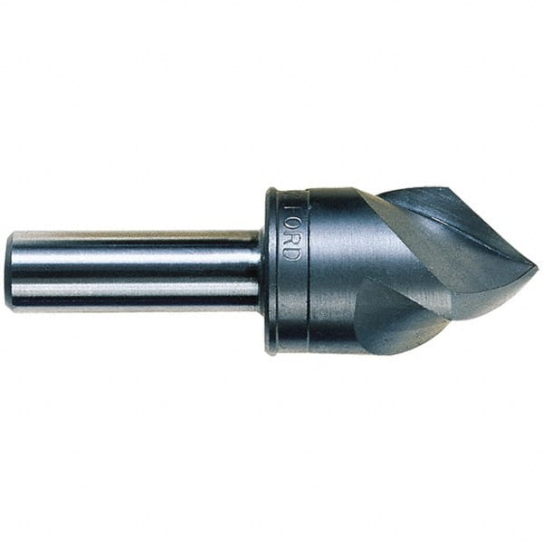 M.A. Ford - 3/4" Head Diam, 1/2" Shank Diam, 3 Flute 82° High Speed Steel Countersink - Exact Industrial Supply