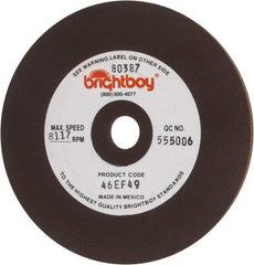 Cratex - 4" Diam x 1/2" Hole x 1/8" Thick, 46 Grit Surface Grinding Wheel - Coarse Grade - Exact Industrial Supply