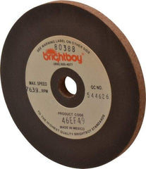 Cratex - 4" Diam x 1/2" Hole x 1/4" Thick, 46 Grit Surface Grinding Wheel - Coarse Grade - Exact Industrial Supply