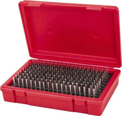 Value Collection - 190 Piece, 0.061-0.25 Inch Diameter Plug and Pin Gage Set - Plus 0.0002 Inch Tolerance, Class ZZ - Exact Industrial Supply