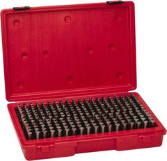 Value Collection - 250 Piece, 0.251-0.5 Inch Diameter Plug and Pin Gage Set - Plus 0.0002 Inch Tolerance, Class ZZ - Exact Industrial Supply