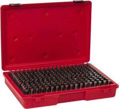 Value Collection - 250 Piece, 0.2515-0.5005 Inch Diameter Plug and Pin Gage Set - Plus 0.0002 Inch Tolerance, Class ZZ - Exact Industrial Supply