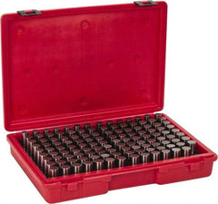 Value Collection - 125 Piece, 0.626-0.75 Inch Diameter Plug and Pin Gage Set - Plus 0.0002 Inch Tolerance, Class ZZ - Exact Industrial Supply