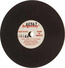 Cratex - 3" Diam x 1/4" Hole x 1/8" Thick, 46 Grit Surface Grinding Wheel - Coarse Grade - Exact Industrial Supply