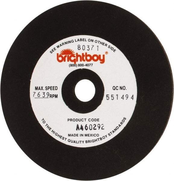 Cratex - 4" Diam x 1/2" Hole x 1/8" Thick, 46 Grit Surface Grinding Wheel - Coarse Grade - Exact Industrial Supply