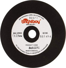 Cratex - 4" Diam x 1/2" Hole x 1/8" Thick, 46 Grit Surface Grinding Wheel - Coarse Grade - Exact Industrial Supply