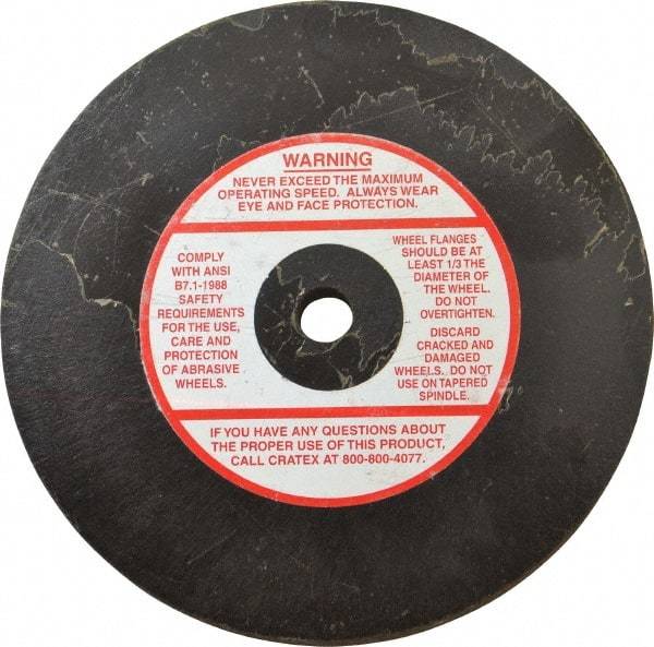 Cratex - 6" Diam x 1/2" Hole x 1/2" Thick, 46 Grit Surface Grinding Wheel - Coarse Grade - Exact Industrial Supply