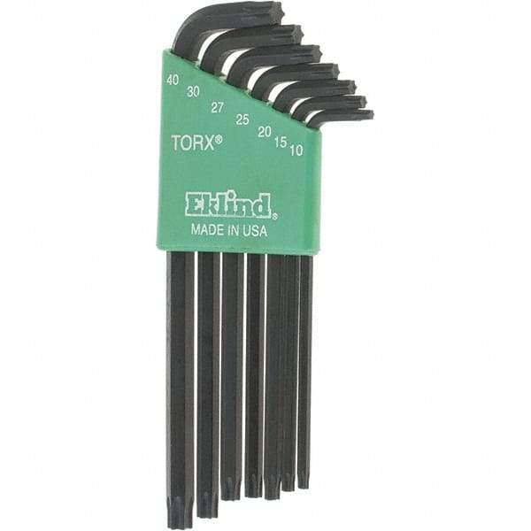 Eklind - Torx Key Set - 7 KEY LONG T10-T40 E EKLIND TORX L-KEY SETS - Exact Industrial Supply