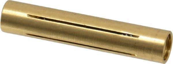 Made in USA - 7/32" Diam Through Hole Barrel Cylinder - 1.1" Barrel Length, Eccentric Slot - Exact Industrial Supply