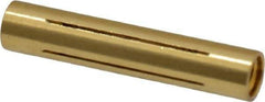 Made in USA - 1/4" Diam Through Hole Barrel Cylinder - 1-1/4" Barrel Length, Eccentric Slot - Exact Industrial Supply