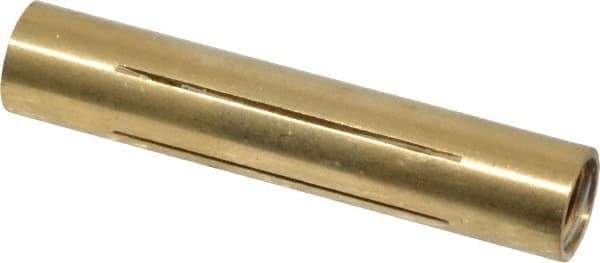 Made in USA - 5/16" Diam Through Hole Barrel Cylinder - 1.57" Barrel Length, Eccentric Slot - Exact Industrial Supply