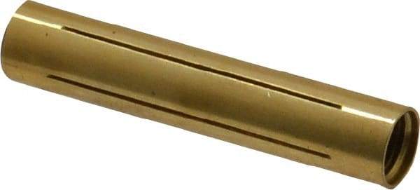 Made in USA - 11/32" Diam Through Hole Barrel Cylinder - 1-3/4" Barrel Length, Eccentric Slot - Exact Industrial Supply