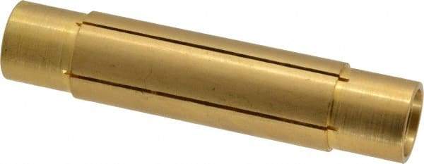 Made in USA - 11/16" Diam Through Hole Barrel Cylinder - 3" Barrel Length, Eccentric Slot - Exact Industrial Supply