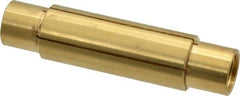 Made in USA - 3/4" Diam Through Hole Barrel Cylinder - 3" Barrel Length, Eccentric Slot - Exact Industrial Supply