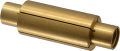 Made in USA - 15/16" Diam Through Hole Barrel Cylinder - 3" Barrel Length, Eccentric Slot - Exact Industrial Supply