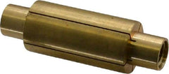 Made in USA - 1" Diam Through Hole Barrel Cylinder - 3" Barrel Length, Eccentric Slot - Exact Industrial Supply