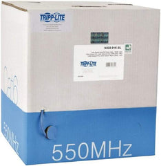 Tripp-Lite - Cat6, 24 AWG, 8 Wires, 550 MHz, Unshielded Network & Ethernet Cable - Blue, PVC, 1,000' OAL - Exact Industrial Supply