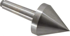 Riten - 2-3/4" Head Diam, Hardened Tool Steel Pipe Nose Point Solid Dead Center - 3MT Morse Taper, 2-3/4" Point Diam, 2.37" Point Length, 3.38" OAL - Exact Industrial Supply