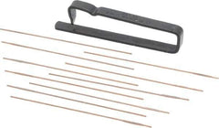 Made in USA - 2-1/2" Long x 0.036" Thick Midget Lap - 0.027" Arbor Diam, 10 Piece Set - Exact Industrial Supply