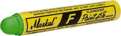 Markal - Fluorescent Green Marker/Paintstick - Oil Base Ink - Exact Industrial Supply