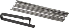 Made in USA - 3-1/4" Long x 0.12" Thick Midget Lap - 0.09" Arbor Diam, 10 Piece Set - Exact Industrial Supply