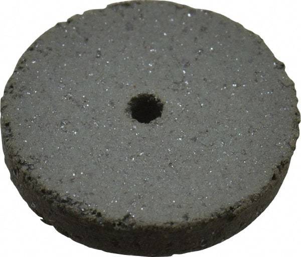Cratex - 5/8" Diam x 1/16" Hole x 3/32" Thick, Surface Grinding Wheel - Silicon Carbide, Coarse Grade, 25,000 Max RPM, Rubber Bond, No Recess - Exact Industrial Supply