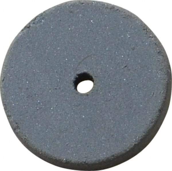 Cratex - 5/8" Diam x 1/16" Hole x 3/32" Thick, Surface Grinding Wheel - Silicon Carbide, Extra Fine Grade, 25,000 Max RPM, Rubber Bond, No Recess - Exact Industrial Supply