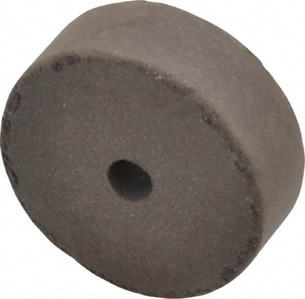 Cratex - 1-1/2" Diam x 1/4" Hole x 1/2" Thick, Surface Grinding Wheel - Silicon Carbide, Medium Grade, 15,000 Max RPM, Rubber Bond, No Recess - Exact Industrial Supply