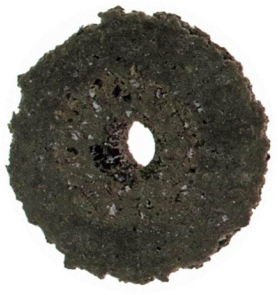 Cratex - 3/8" Diam x 1/16" Hole x 3/32" Thick, Surface Grinding Wheel - Silicon Carbide, Coarse Grade, Rubber Bond, No Recess - Exact Industrial Supply
