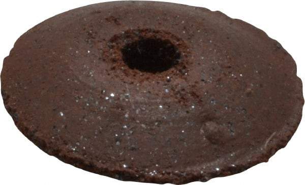 Cratex - 3/8" Diam x 1/16" Hole x 3/32" Thick, Surface Grinding Wheel - Silicon Carbide, Fine Grade, Rubber Bond, No Recess - Exact Industrial Supply