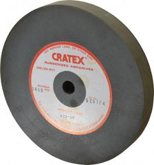 Cratex - 6" Diam x 1/2" Hole x 3/4" Thick, Surface Grinding Wheel - Silicon Carbide, Extra Fine Grade, 3,600 Max RPM, Rubber Bond, No Recess - Exact Industrial Supply
