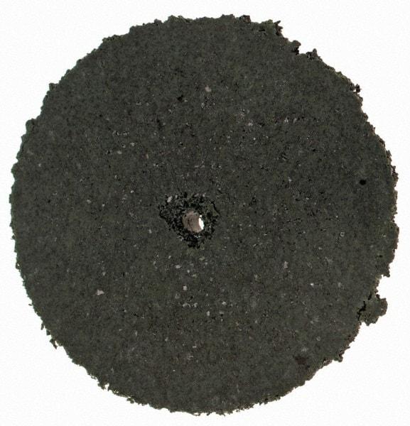 Cratex - 1" Diam x 1/16" Hole x 1/8" Thick, Surface Grinding Wheel - Silicon Carbide, Coarse Grade, Rubber Bond, No Recess - Exact Industrial Supply