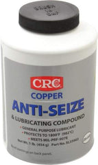 CRC - 16 oz Bottle General Purpose Anti-Seize Lubricant - Copper, -95 to 1,800°F, Bronze, Water Resistant - Exact Industrial Supply