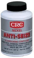 CRC - 8 oz Bottle High Temperature Anti-Seize Lubricant - Nickel, -95 to 2,400°F, Gray, Water Resistant - Exact Industrial Supply