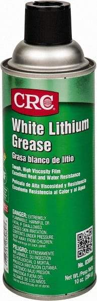 CRC - 16 oz Aerosol Lithium General Purpose Grease - Off White, 300°F Max Temp, NLGIG 2, - Exact Industrial Supply