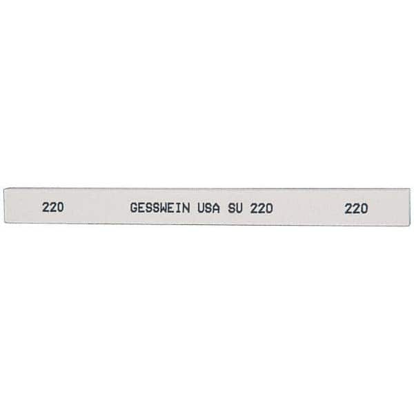 220 Grit Aluminum Oxide Rectangular Polishing Stone Very Fine Grade, 1/2″ Wide x 6″ Long x 1/4″ Thick