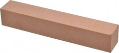 Made in USA - 180 Grit Aluminum Oxide Square Polishing Stone - Very Fine Grade, 1" Wide x 6" Long x 1" Thick - Exact Industrial Supply